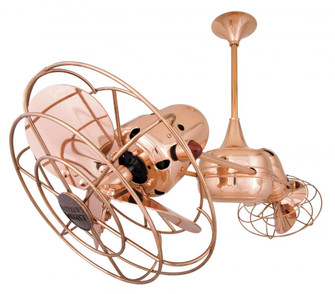 Duplo Dinamico - Rotational Ceiling Fan - Polished Copper Finish - Metal Blades (230|DD-CP-MTL)