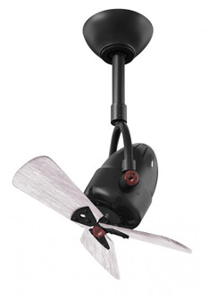 Diane - Oscillating Directional Ceiling Fan - Matte Black Finish - Barn Wood Tone Wood Blades (230|DI-BK-WDBW)