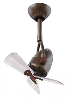 Diane oscillating ceiling fan in Textured Bronze finish with solid barn wood blades. (230|DI-TB-WDBW)