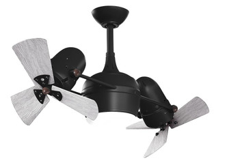 Dagny LK-Rotational Ceiling Fan-Integrated LED-Matte Black Finish-Barn Wood Tone Wood Blades (230|DGLK-BK-WDBW)