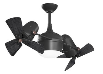 Dagny LK - Rotational Ceiling Fan - Integrated LED - Matte Black Finish - Matte Black Wood Blades (230|DGLK-BK-WDBK)
