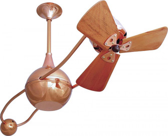Brisa 2000 - Rotational Ceiling Fan - Polished Copper Finish - Mahogany Tone Blades (230|B2K-CP-WD)