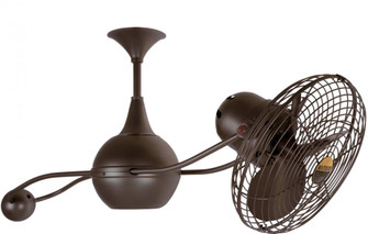 Brisa 360° counterweight rotational ceiling fan in Bronzette finish with metal blades. (230|B2K-BZZT-MTL)