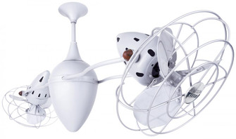 Ar Ruthiane - Rotational Ceiling Fan - Gloss White Finish - Metal Blades (230|AR-WH-MTL)