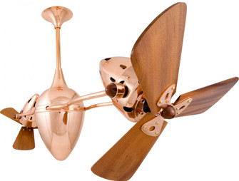 Ar Ruthiane - Rotational Ceiling Fan - Polished Copper Finish - Mahogany Tone Blades (230|AR-CP-WD)