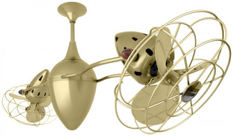 Ar Ruthiane - Rotational Ceiling Fan - Brushed Brass Finish - Metal Blades (230|AR-BRBR-MTL)
