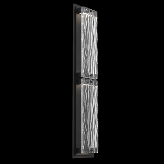 Tabulo Outdoor Sconce (L)-Textured Black-Tidal Cast Glass (1289|ODB0090-02-TB-TT-L2)
