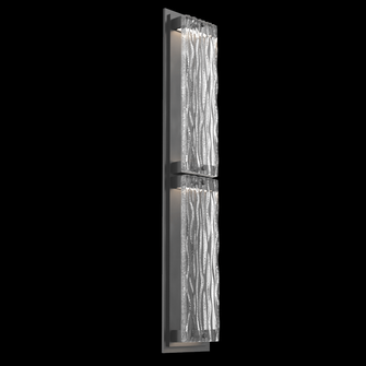Tabulo Outdoor Sconce (L)-Argento Grey-Tidal Cast Glass (1289|ODB0090-02-AG-TT-L2)