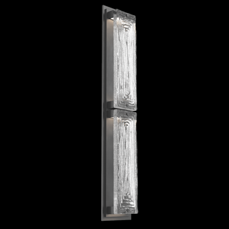 Tabulo Outdoor Sconce (L)-Argento Grey-Linea Cast Glass (1289|ODB0090-02-AG-TL-L2)