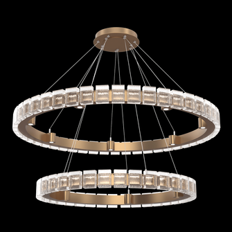 Tessera 38'' & 50'' Two-Tier Ring-Novel Brass (1289|CHB0087-2T-NB-TP-CA1-L3)