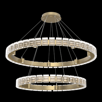 Tessera 38'' & 50'' Two-Tier Ring-Gilded Brass (1289|CHB0087-2T-GB-TP-CA1-L3)