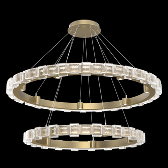 Tessera 38'' & 50'' Two-Tier Ring-Gilded Brass (1289|CHB0087-2T-GB-TE-CA1-L3)