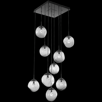 Aster Square 9pc Multi-Pendant (LED) (1289|CHB0066-09-GP-ZB-C01-L1)