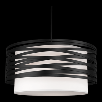 Tempest Drum with Linen Shade - 30-Inch (1289|CHB0013-30-GP-SH-001-E2)