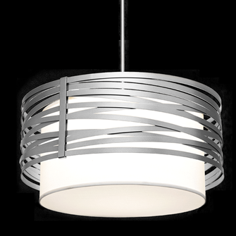 Tempest Drum with Linen Shade - 24-Inch (1289|CHB0013-24-CS-SH-001-E2)