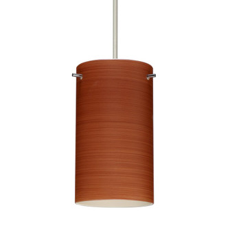 Besa Stilo 7 Pendant Satin Nickel Cherry 1x50W Halogen, 15Ft. Cord (127|XP-4404CH-SN-L)