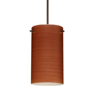 Besa Stilo 7 Pendant Bronze Cherry 1x50W MAX GY6.35 Base, 15Ft. Cord (127|1XC-4404CH-BR-L)