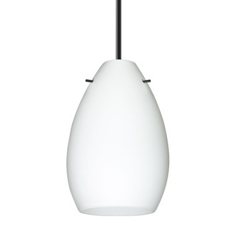 Besa Pendant Pera 6, Black Finish, Opal Matte 1x5W LED, 15Ft Cord (127|1BC-171307-LED-BK-L)