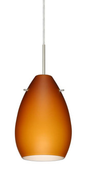 Besa Pendant for Multiport Canopy Pera 6 Satin Nickel Amber Matte 1x50W Candelabra (127|B-171380-SN)