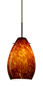 Besa Pendant Pera 6 Bronze Amber Cloud 1x5W LED (127|1BC-171318-LED-BR)