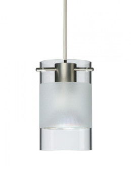 Besa Pendant For Multiport Canopy Scope 4 Satin Nickel Clear/Frost 1x5W LED MR16, 15Ft. Cord (127|X-6524EC-LED-SN-L)