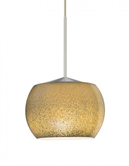 Besa, Keno Cord Pendant, Gold Sand, Satin Nickel Finish, 1x3W LED (127|RXP-KENOGD-LED-SN)