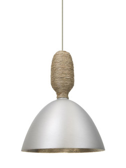 Besa Creed Cord Pendant, Satin Nickel With Silver Reflector, Satin Nickel Finish, 1x9W LED, 15ft. (127|RXP-CREED-LED-SN-L)