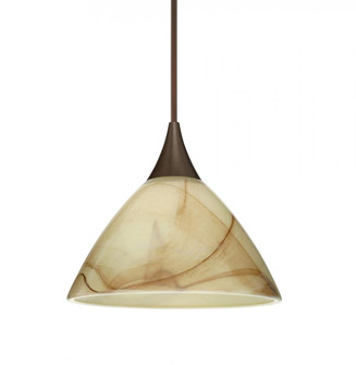 Besa Pendant Domi Bronze Mocha 1x50W MAX GY6.35 Base, 15Ft. Cord (127|RXP-174383-BR-L)