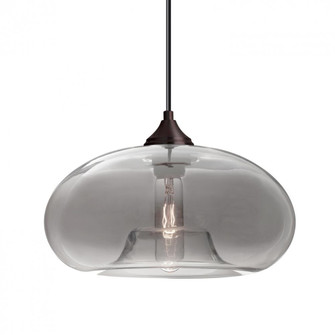 Besa Pendant For Multiport Canopy Bana Bronze Smoke 1x60W Medium Base, 15Ft. Cord (127|J-BANASM-BR-L)