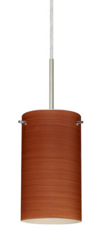 Besa Stilo 7 Pendant For Multiport Canopy Satin Nickel Cherry 1x40W B10 Med, 15Ft. Cord (127|B-4404CH-MED-SN-L)