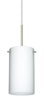 Besa Stilo 7 Pendant For Multiport Canopy Satin Nickel Opal Matte 1x50W Candelabra, 1 (127|B-440407-SN-L)