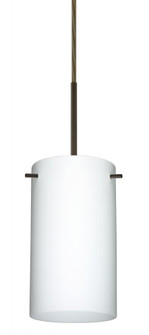 Besa Stilo 7 Pendant For Multiport Canopy Bronze Opal Matte 1x50W E12 base, 15Ft. Cord (127|B-440407-BR-L)