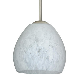 Besa Bolla Pendant For Multiport Canopy Carrera Satin Nickel 1x40W B10 Medium base, 15Ft. Cord (127|B-412219-MED-SN-L)