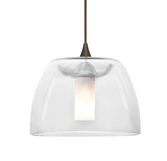Besa Spur Cord Pendant, Clear, Bronze Finish, 1x35W MAX GY6.35 Base, 15Ft. Cord (127|1XT-SPURCL-BR-L)