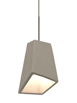 Besa Skip Cord Pendant, Tan, Bronze Finish, 1x9W LED, 15Ft. Cord (127|1XT-SKIPTN-LED-BR-L)