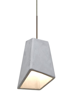Besa Skip Cord Pendant, Natural, Bronze Finish, 1x9W LED, 15Ft. Cord (127|1XT-SKIPNA-LED-BR-L)