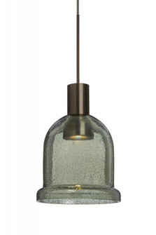 Besa, Kiba Cord Pendant, Moss Bubble, Bronze Finish, 1x3W LED, 15Ft. Cord (127|1XT-KIBAMS-LED-BR-L)