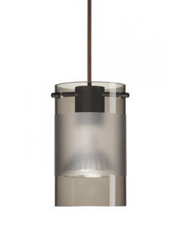 Besa Pendant Scope 4 Bronze Smoke/Frost 1x50W MAX GY6.35 Base MR16, 15Ft. Cord (127|1XT-6524ES-BR-L)