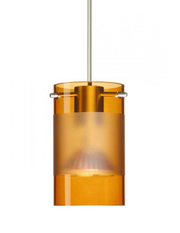 Besa Pendant Scope 4 Satin Nickel Armagnac/Frost 1x50W MAX GY6.35 Base MR16, 15Ft. Cord (127|1XT-6524EG-SN-L)
