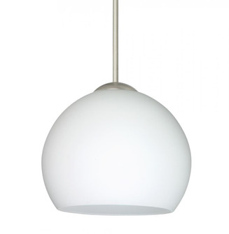 Besa Pendant Palla 5 Satin Nickel Opal Matte 1x5W LED, 15Ft. Cord (127|1XT-565807-LED-SN-L)