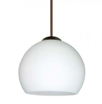 Besa Pendant Palla 5 Bronze Opal Matte 1x5W LED, 15Ft. Cord (127|1XT-565807-LED-BR-L)