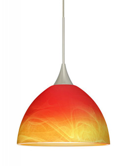Besa Pendant Brella Satin Nickel Solare 1x5W LED, 15Ft. Cord (127|1XT-4679SL-LED-SN-L)