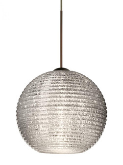 Besa Pendant Kristall 6 Bronze Glitter 1x35W MAX GY6.35 Base, 15Ft. Cord (127|1XT-4615GL-BR-L)