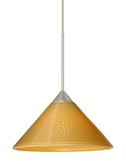 Besa Pendant Kona Satin Nickel Mango Starpoint 1x5W LED, 15Ft. Cord (127|1XT-282490-LED-SN-L)