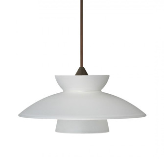 Besa Pendant Trilo 7 Bronze Frost 1x50W MAX GY6.35 Base, 15Ft. Cord (127|1XT-271825-BR-L)