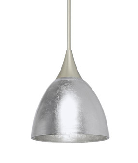 Besa Divi Pendant, Silver Foil, Satin Nickel, 1x50W Halogen, 15Ft. Cord (127|1XT-1758SF-SN-L)