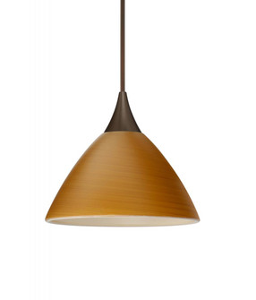 Besa Pendant Domi Bronze Oak 1x6W LED, 15Ft. Cord (127|1XT-1743OK-LED-BR-L)
