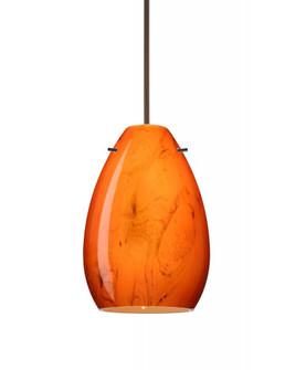 Besa Pendant Pera 6 Bronze Habanero 1x5W LED, 15Ft. Cord (127|1XT-1713HB-LED-BR-L)