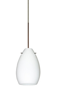 Besa Pendant Pera 6 Bronze Opal Matte 1x5W LED, 15Ft. Cord (127|1XT-171307-LED-BR-L)