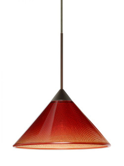 Besa Pendant Kona Bronze Sunset 1x5W LED, 15Ft. Cord (127|1XT-117681-LED-BR-L)